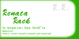 renata rack business card